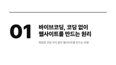 웹사이트 제작, 바이브코딩으로 코딩 몰라도 OK 2 AI 웹사이트 제작, 노코드 웹사이트, 바이브코딩, 비개발자 웹사이트, 웹사이트 제작, 웹사이트 프로토타이핑, 초보 창업가 웹사이트, 코딩 없이 웹사이트