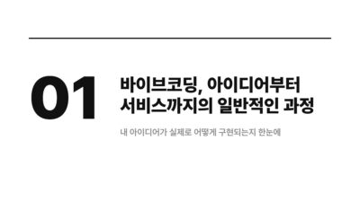 AI 개발, 노코드, 로우코드, 바이브코딩, 비개발자, 서비스 개발, 아이디어 구현, 창업
