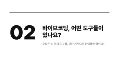 바이브코딩 뜻과 함께 도구별 차이 살펴보기 3 AI 코딩, 개발 트렌드, 노코드, 로코드, 바이브코딩, 생성형 AI, 코딩 도구